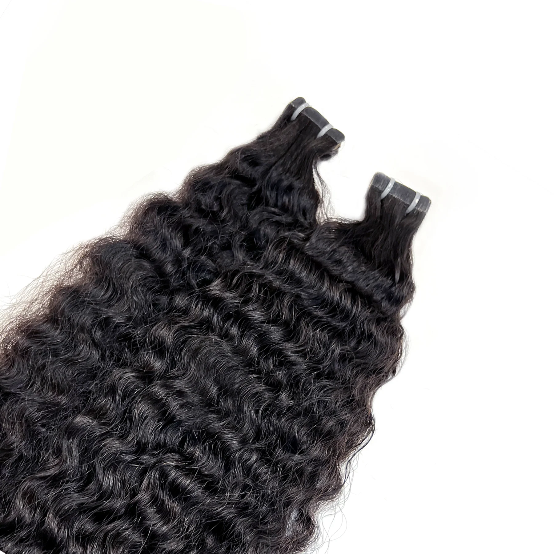 Tape-In Extensions-Textured Raw Curly - Image 4